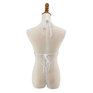 SHERRYLO Sheer Bikini One Piece Monokini Swimsuit See Through Micro Bikinis for Women Sexy G String Thong See Thru Mesh Bathing Suit