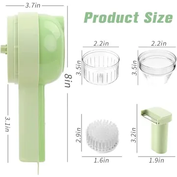 Electric Vegetable Cutter - 4 in 1 Portable Food Processor
