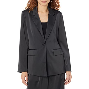 Staples by The Drop Satin Blazer - Elegant and Versatile Fashion Staple