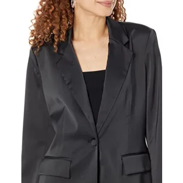 Shop Staples by The Drop Satin Blazer for Effortless Style