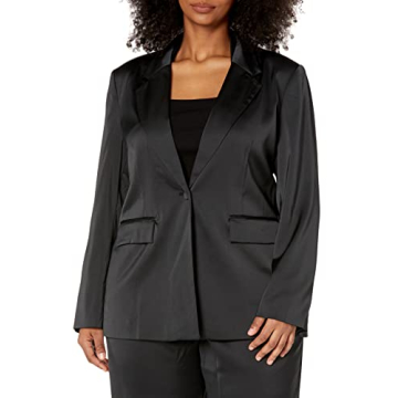 Shop Staples by The Drop Satin Blazer for Effortless Style