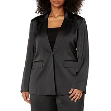 Shop Staples by The Drop Satin Blazer for Effortless Style