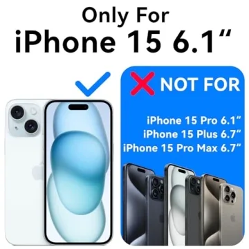 Mkeke iPhone 15 Clear Case with Slim Design