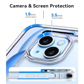 Mkeke iPhone 15 Clear Case with Slim Design