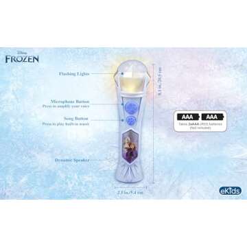 eKids Disney Frozen Microphone with Songs and Lights