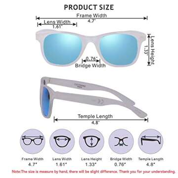 COCOSAND Kids UV400 Sunglasses for Toddlers 2-4 Years