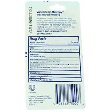 Vaseline Lip Therapy Advanced Formula - Pack of 3