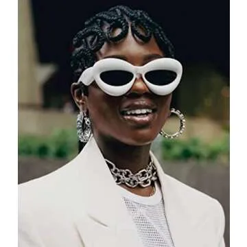 Stylish EYLRIM Cat Eye Sunglasses for Trendy Women