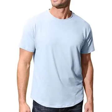 Lexiart Men's Moisture-Wicking Short Sleeve Workout Shirt