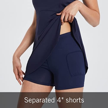 BALEAF Women's Tennis Golf Dress Sleeveless UPF 50+