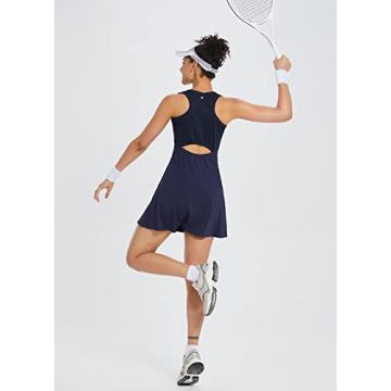 BALEAF Women's Tennis Golf Dress Sleeveless UPF 50+