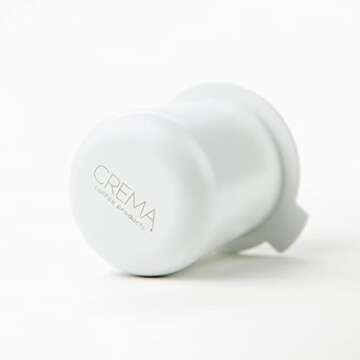 Crema Coffee Products - 54mm Dosing Cup - White - 100% Stainless Steel - Espresso Coffee Dosing Cup - Compatible with 54mm Breville Portafilters