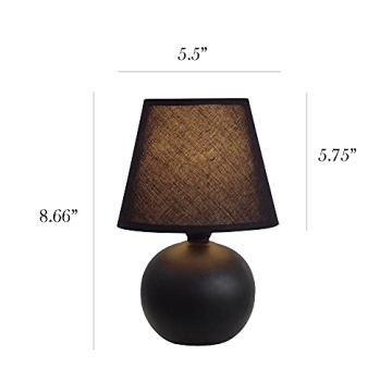 Mini Ceramic Globe Table Lamps Set for Stylish Spaces