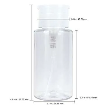 Beauticom PANA 7 Oz Clear Pump Bottle - Versatile Liquid Dispenser