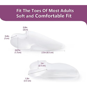 Promisun Bunion Pads - 10 Gel Cushions for Foot Relief
