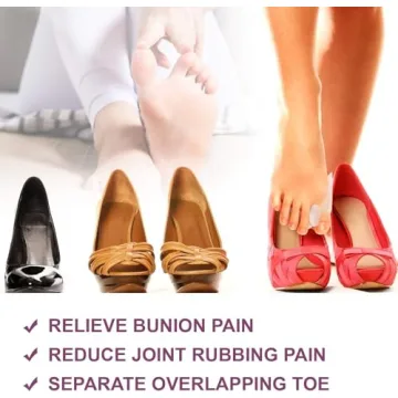 Promisun Bunion Pads - 10 Gel Cushions for Foot Relief