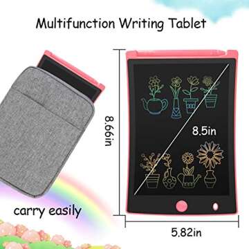 ORSEN Colorful 8.5 Inch LCD Writing Tablet for Kids, Electronic Sketch Drawing Pad Doodle Board, Toddler Easter Basket Stuffers Gifts for 3 4 5 6 7 8 Year Old Girls Boys