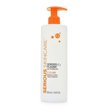 Serious Skincare Hydrating C3 Vitamin C Facial Cleanser - Gentle Face Wash for Mature Skin - 12 oz. ...