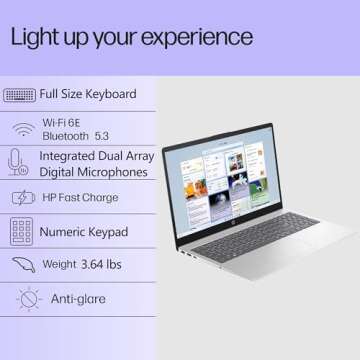 HP 15.6" FHD Laptop - Intel 4-Core, 32GB RAM, 1TB SSD