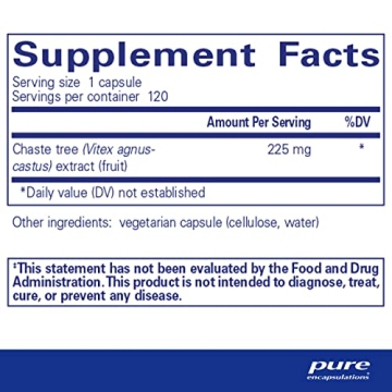 Pure Encapsulations Chaste Tree Vitex for Women’s Hormonal Balance