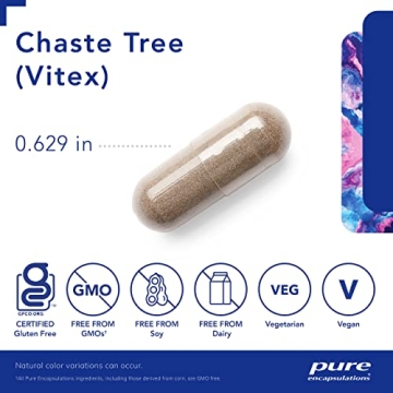 Pure Encapsulations Chaste Tree Vitex for Women’s Hormonal Balance