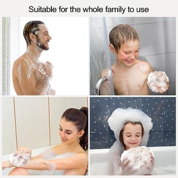 Fishent Bath Loofah Sponge – 3 Pack Exfoliating Body Scrubber