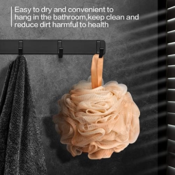 Fishent Bath Loofah Sponge – 3 Pack Exfoliating Body Scrubber