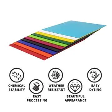 XLNT TECH 10 PCS Acrylic Sheets for Crafts and DIY