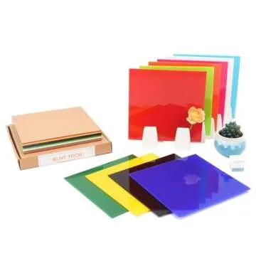 XLNT TECH 10 PCS Acrylic Sheets for Crafts and DIY
