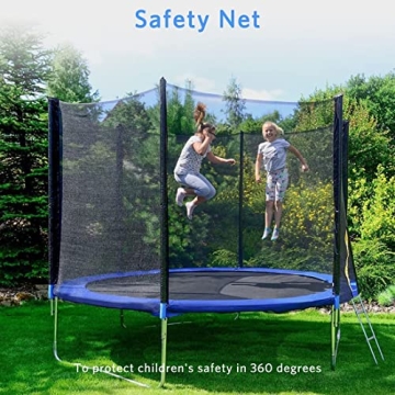 YAKEY Trampoline Outdoor Fun for All Ages 10FT 12FT 15FT