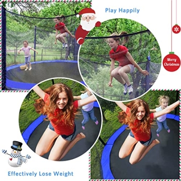 YAKEY Trampoline Outdoor Fun for All Ages 10FT 12FT 15FT