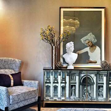 Beonueni 12 Inch Classic Greek Pythian Apollo Bust Statue Gypsum Statue Replica Sculpture Figurine Home Decor Resin Crafts for Sketch Practice Artist (White)