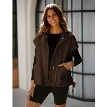 VATEAMI Women Fleece Vest for Stylish Winter Layering
