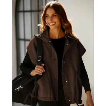 VATEAMI Women Fleece Vest for Stylish Winter Layering