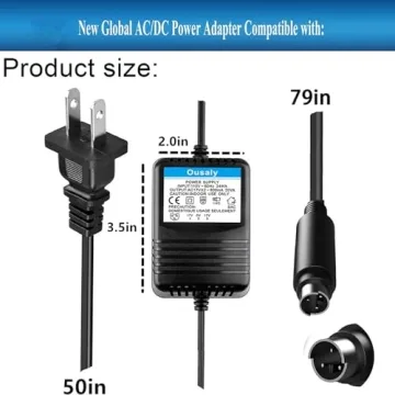Ousaly18VX2 500mA Power Adapter for Behringer