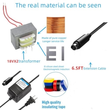 Ousaly18VX2 500mA Power Adapter for Behringer