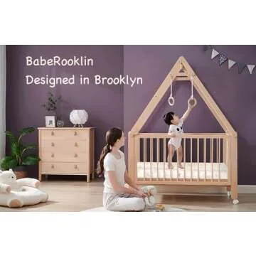 Dual Sided Mini Crib Mattress 38x24 with Washable Cover