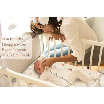 Dual Sided Mini Crib Mattress 38x24 with Washable Cover