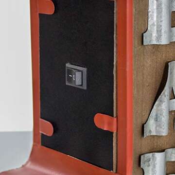 Vintage LED Marquee Wall Decor - Battery Operated Retro Charm