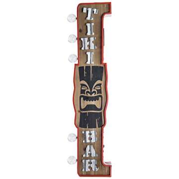 Vintage LED Marquee Wall Decor - Battery Operated Retro Charm