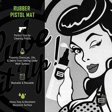 Breakthrough Clean Technologies® Handgun Mat, 17" L x 11" W, Multi-Color