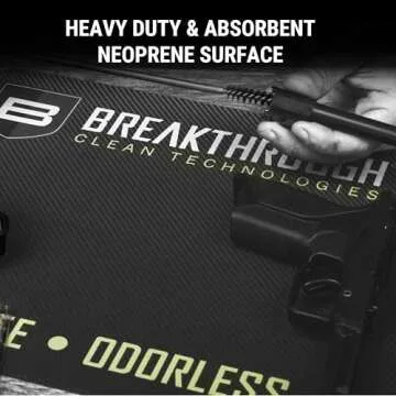 Breakthrough Clean Technologies® Handgun Mat, 17" L x 11" W, Multi-Color
