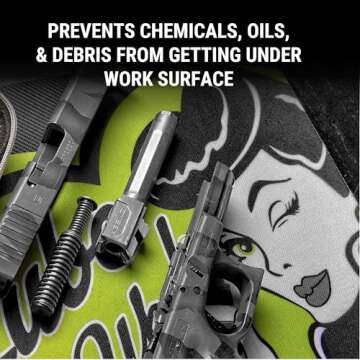 Breakthrough Clean Technologies® Handgun Mat, 17" L x 11" W, Multi-Color