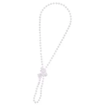 48" Elegant Faux Pearl Necklace for Women - Kangaroo Flapper