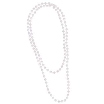 48" Elegant Faux Pearl Necklace for Women - Kangaroo Flapper