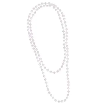 48" Elegant Faux Pearl Necklace for Women - Kangaroo Flapper