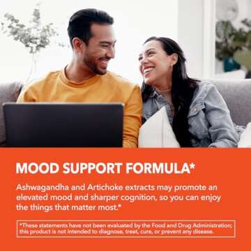 Ashwagandha Capsules 1000mg with Artichoke - Vegan Stress Support