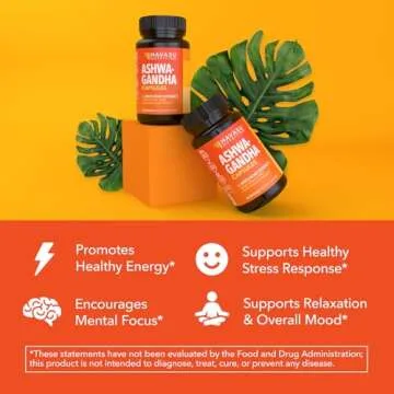 Ashwagandha Capsules 1000mg with Artichoke - Vegan Stress Support