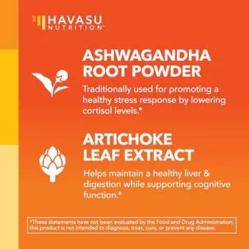 Ashwagandha Capsules 1000mg with Artichoke - Vegan Stress Support