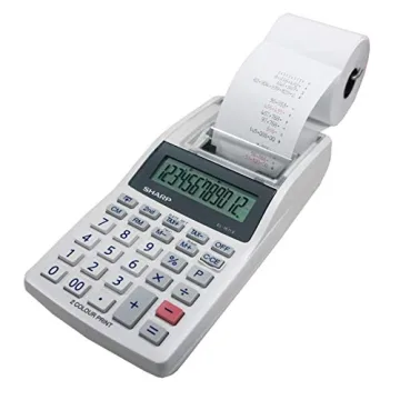 Portable Sharp EL-1611V Printing Calculator with Large Display